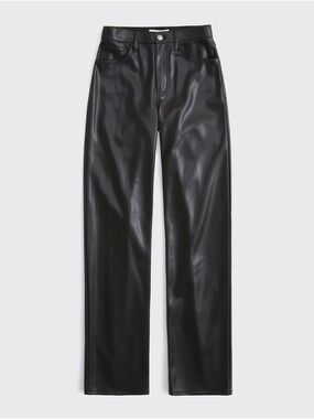 High Rise 90s Relaxed Vegan Leather pant